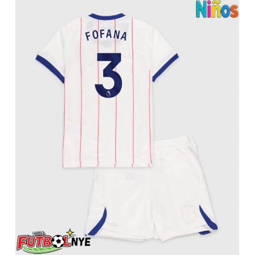 Camiseta Chelsea Wesley Fofana #3 Tercera Equipación para niños 2026-27 manga corta (+ pantalones cortos)